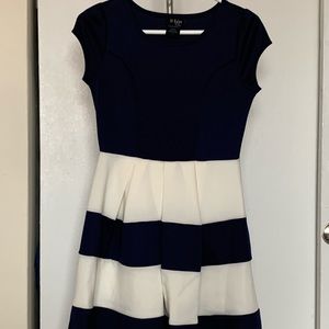 Blue and White dress